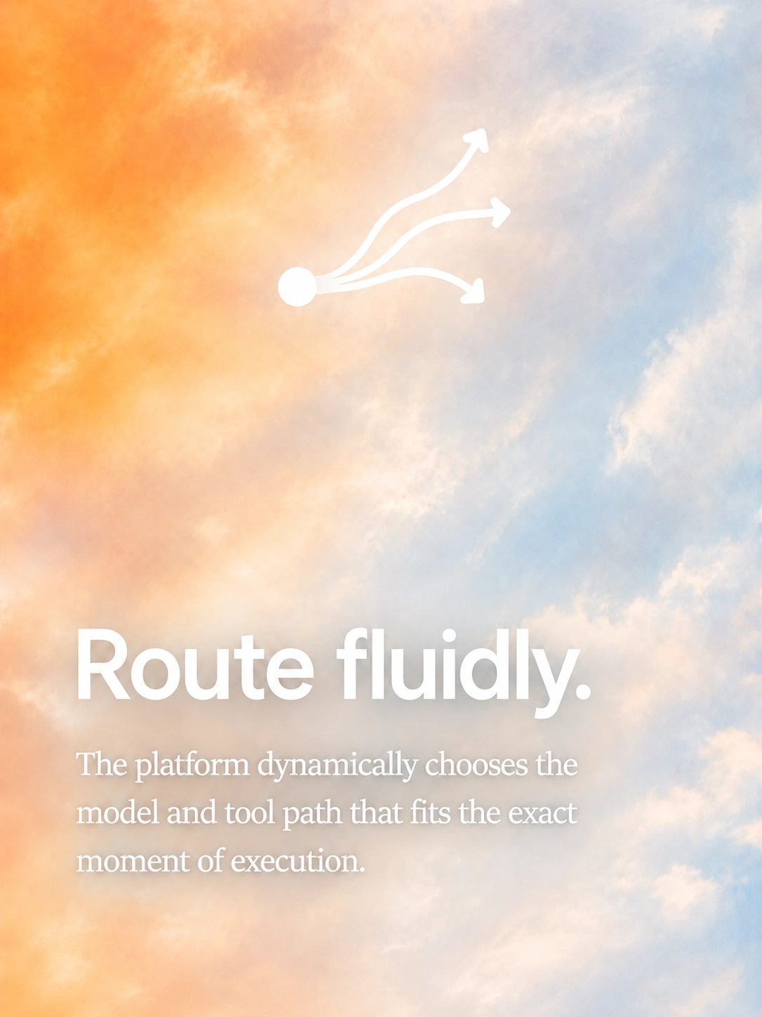 Route fluidly — the active state is compacted and carried through the right path.